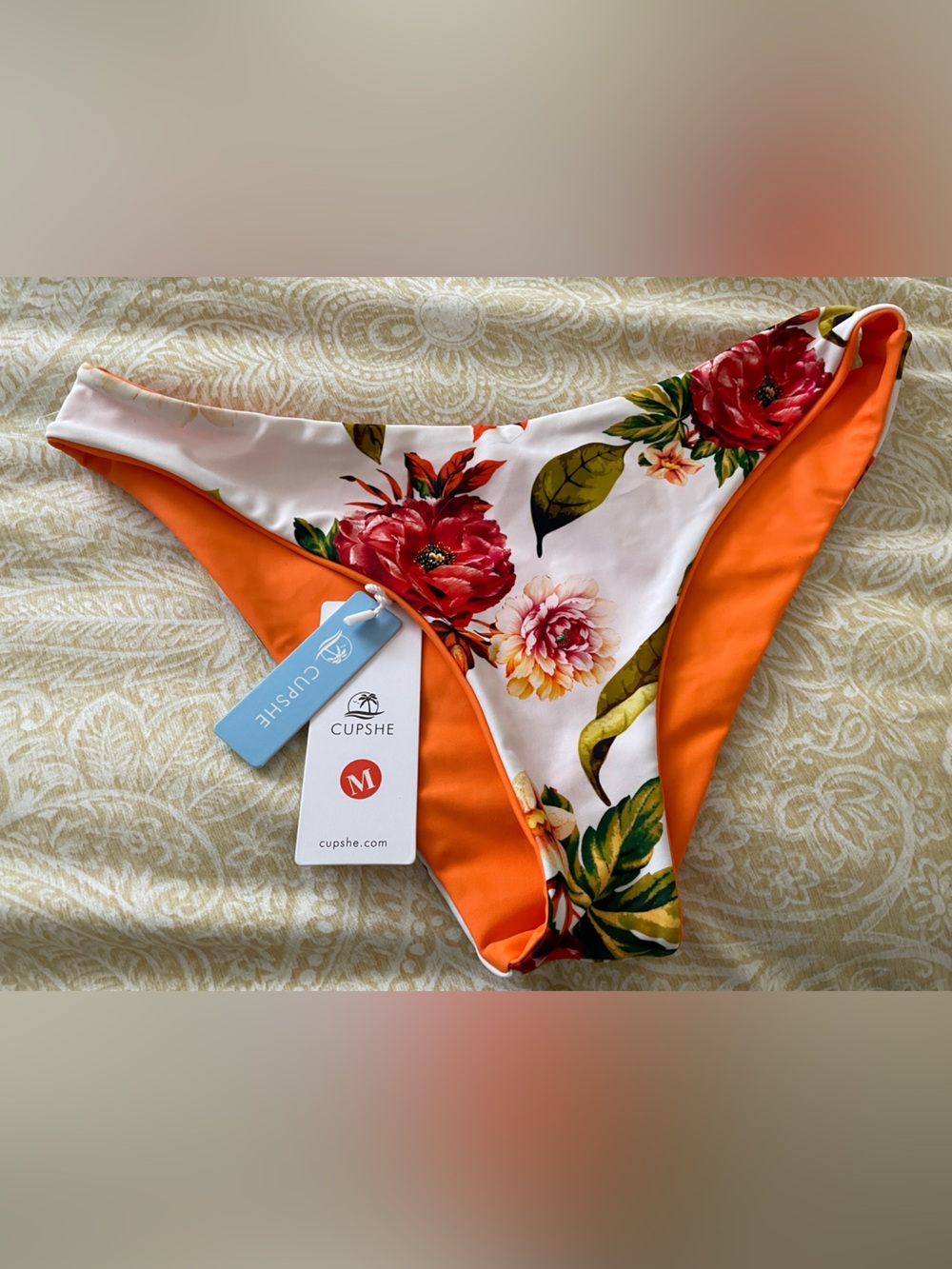 CUPSHE Reversible Floral Bikini Bottoms Size Medium (NWT) 🌺